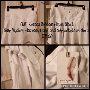 Jessica Simpson Cream Active Skort